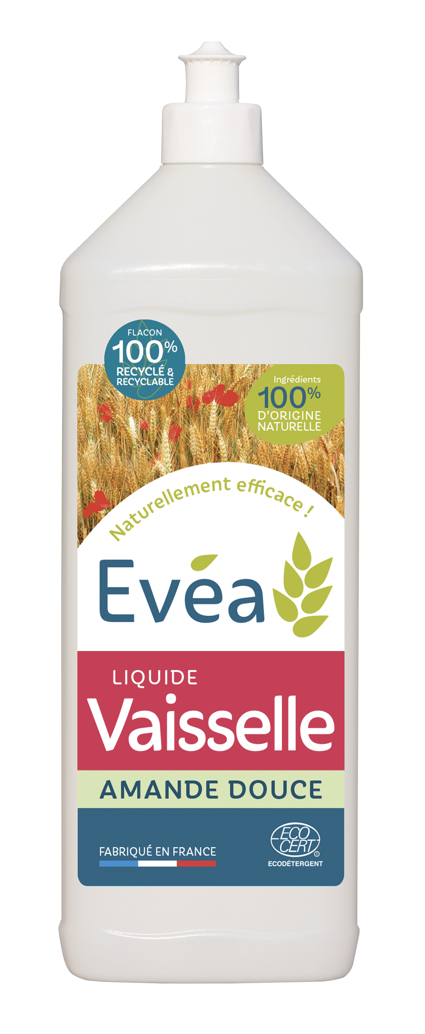 Liquide Vaisselle Concentré Amande douce Evéa - détergents écologiques et bio d’origine végétale et naturelle