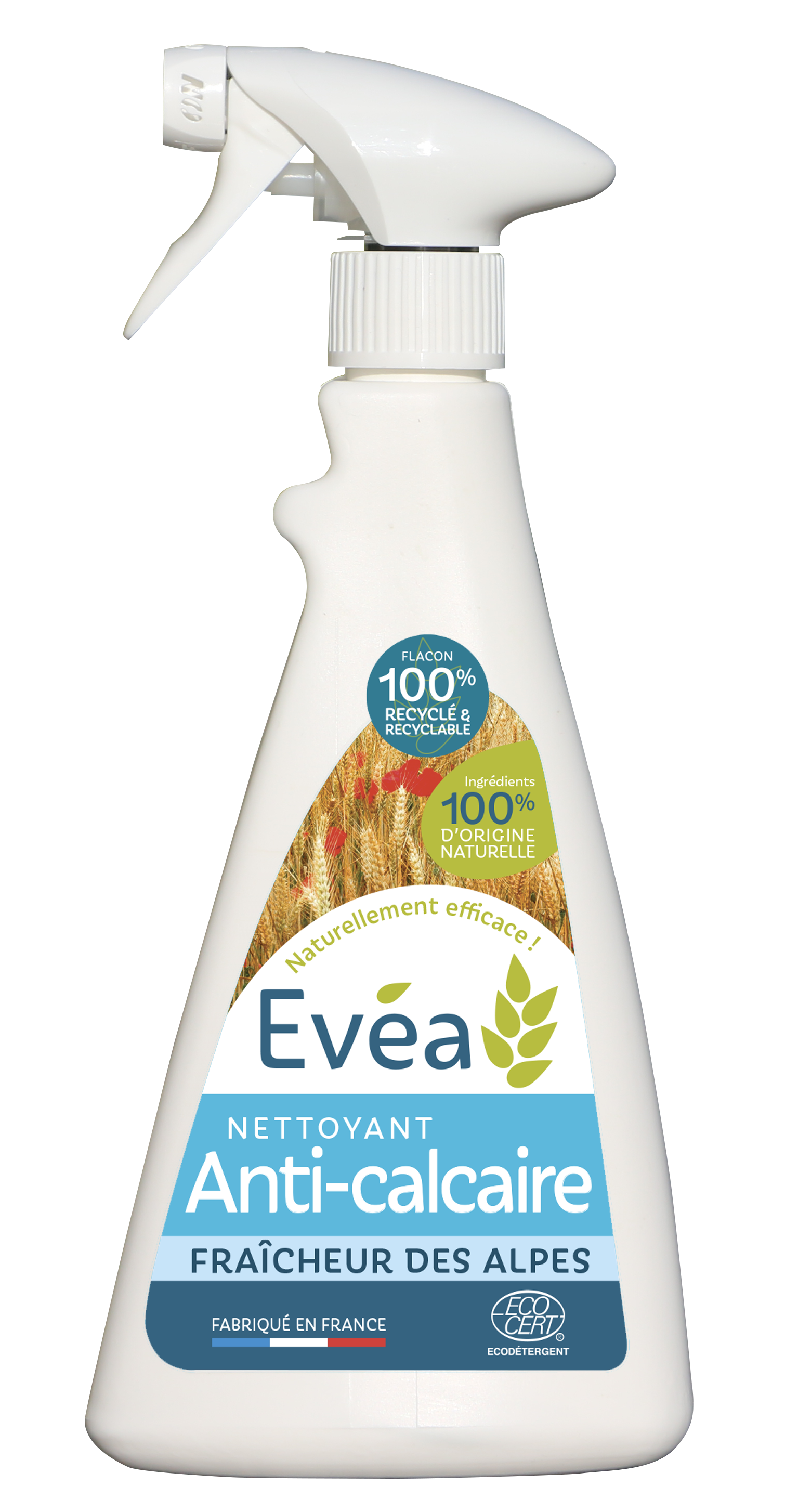 Nettoyant Anti-calcaire Evéa - Produits d'hygiène et de nettoyage agro-sourcés