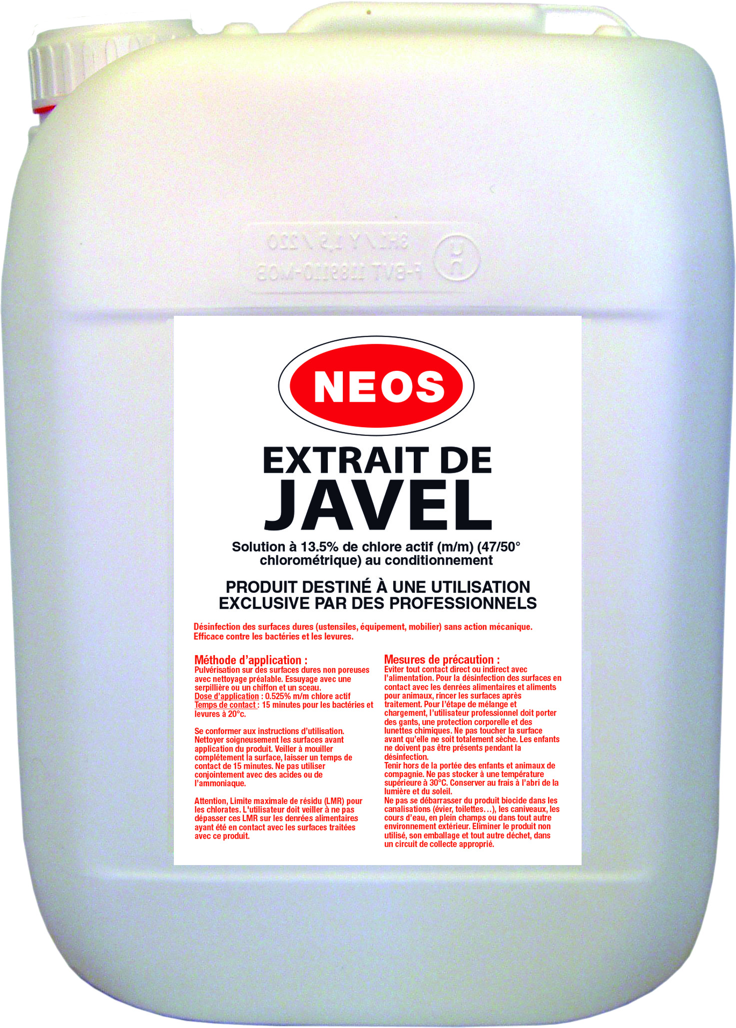 Javel 13.5% - Nettoyants écologiques puissants pour l'entretien des bateaux et des ports.