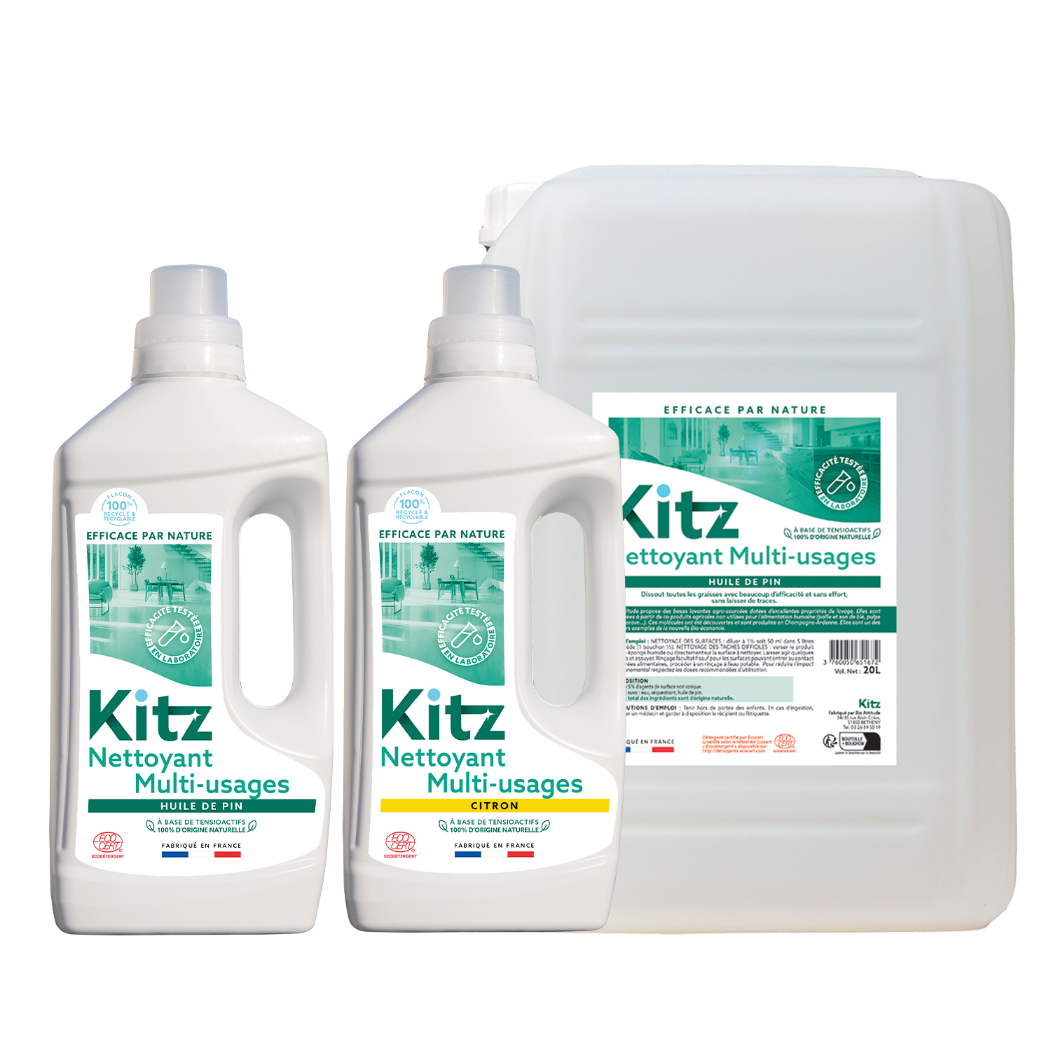 Nettoyant Sols et  Multi-usages Kitz - Nettoyants écologiques puissants pour l'entretien des locaux et de la maison.