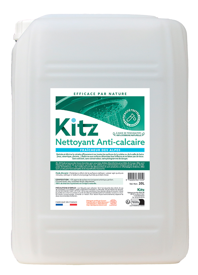 Nettoyant anti-calcaire - Nettoyants écologiques puissants pour l'entretien des locaux et de la maison.