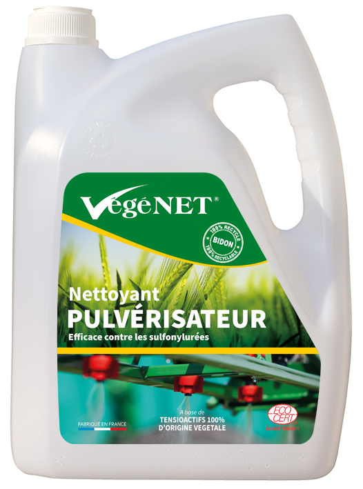 Nettoyant pulvérisateur Végénet - Nettoyants écologiques puissants pour l'entretien des matériels et installations agricoles et viticoles.