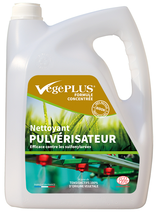 Nettoyant pulvérisateur concentré Végéplus - Nettoyants écologiques puissants pour l'entretien des matériels et installations agricoles et viticoles.
