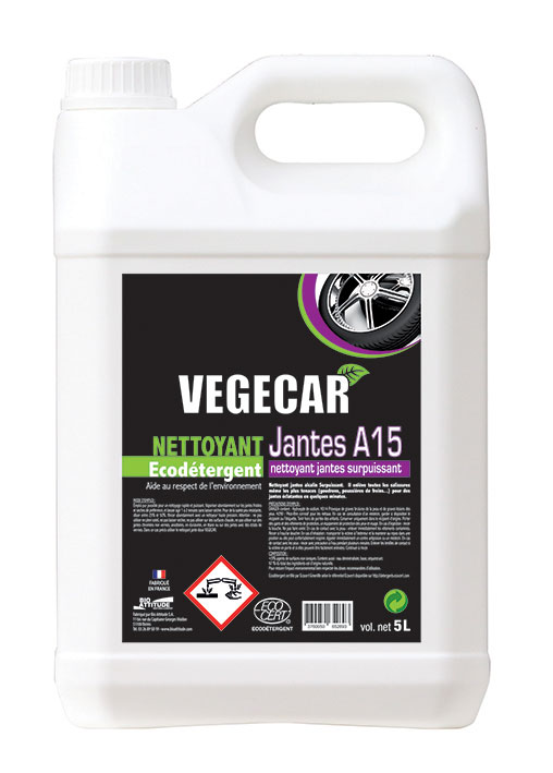 Nettoyant Jantes A15 Vgcar - Nettoyants cologiques puissants pour l'entretien et l'embellissement des vhicules