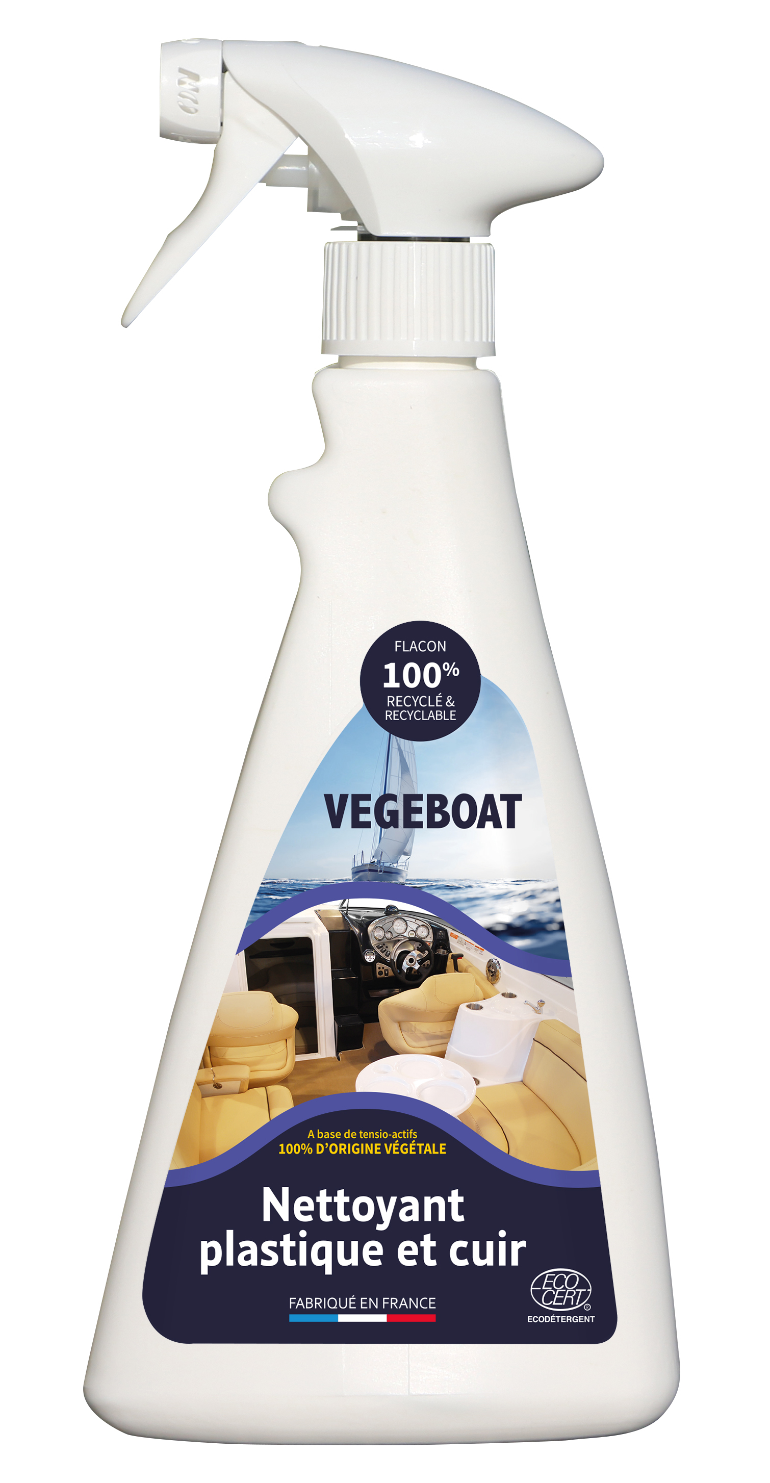 Nettoyant plastique et cuir Végéboat - Nettoyants écologiques puissants pour l??entretien des bateaux et des ports.